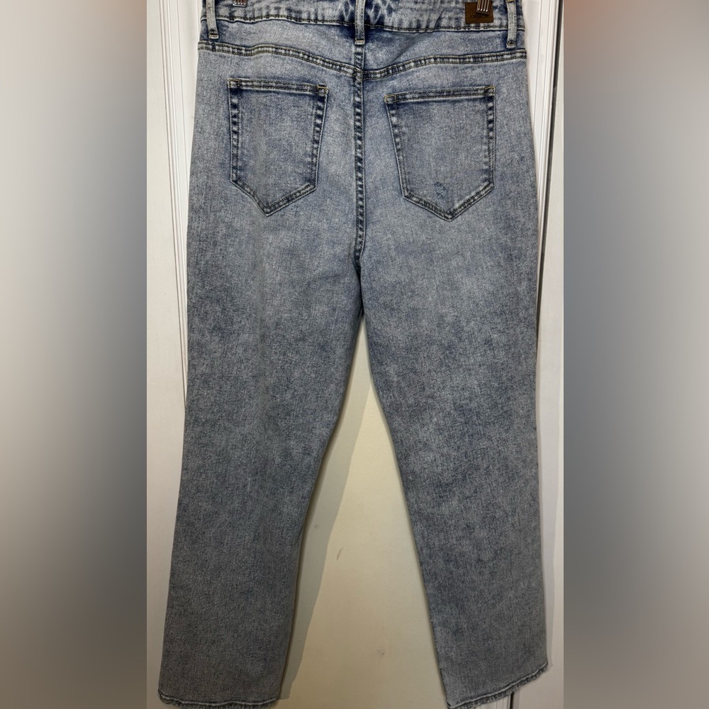 Jordache woman’s High Rise Straight- Acid Wash Jeans - Picture 3 of 4